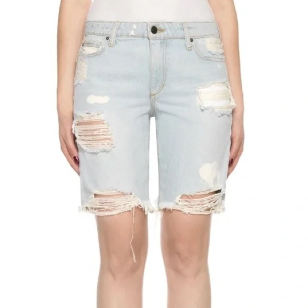 Joes jeans the Finn Bermuda shorts collectors edition bleach distressed size 24